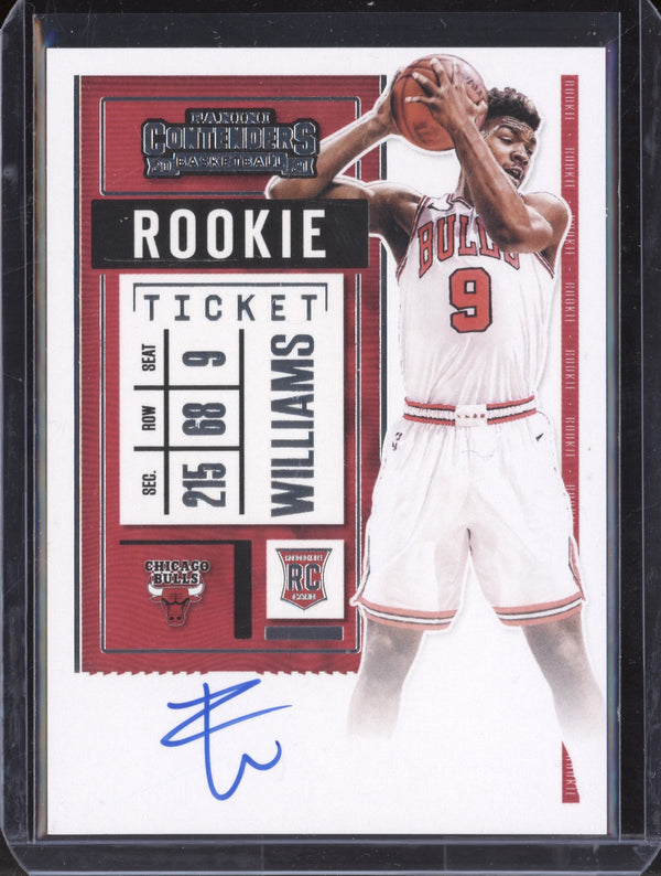 Patrick Williams 2020-21 Panini Contenders 135 Rookie Ticket Auto Variation RC