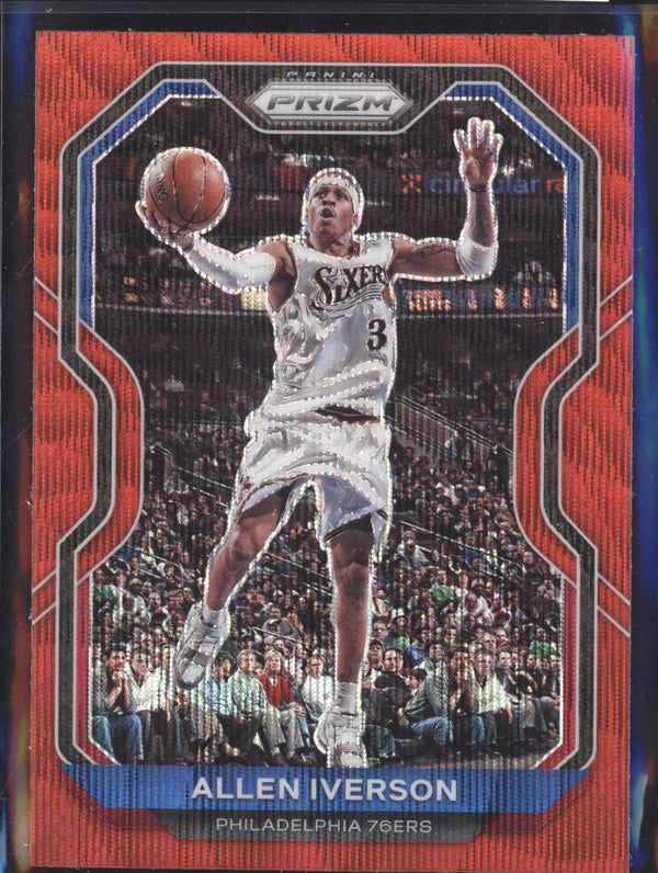 Allen Iverson 2020-21 Panini Prizm 19 Ruby Wave