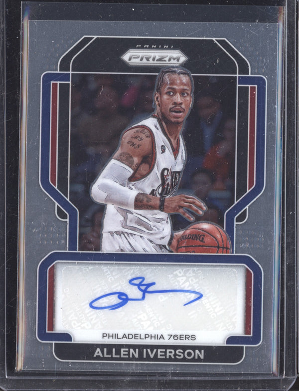 Allen Iverson 2021-22 Panini Prizm Signatures