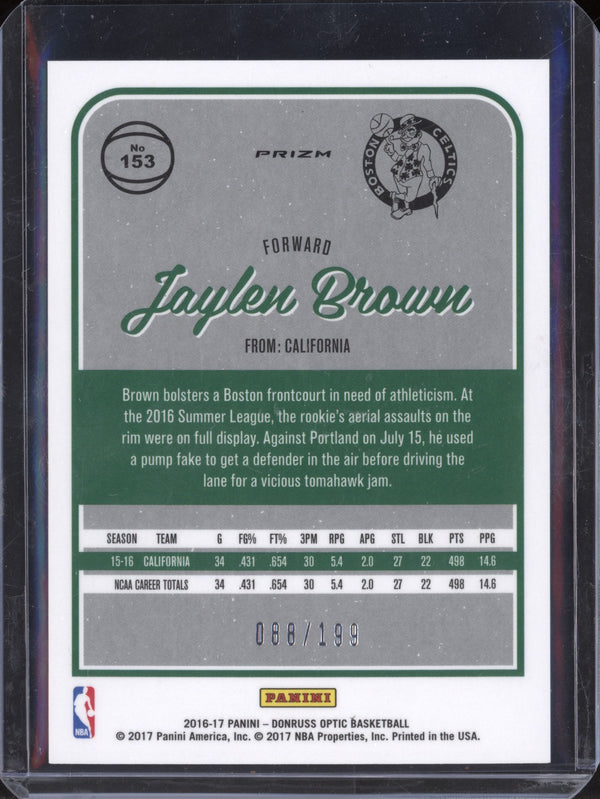 Jaylen Brown 2016/17 Panini Optic Orange RC 88/199