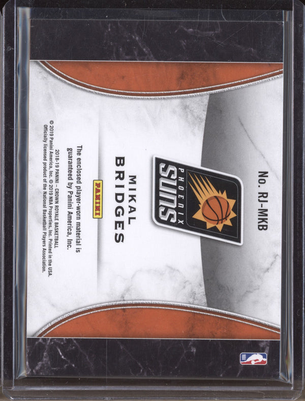 Mikal Bridges 2018-19 Panini Crown Royale RJ-MKB Rookie Jersey RC