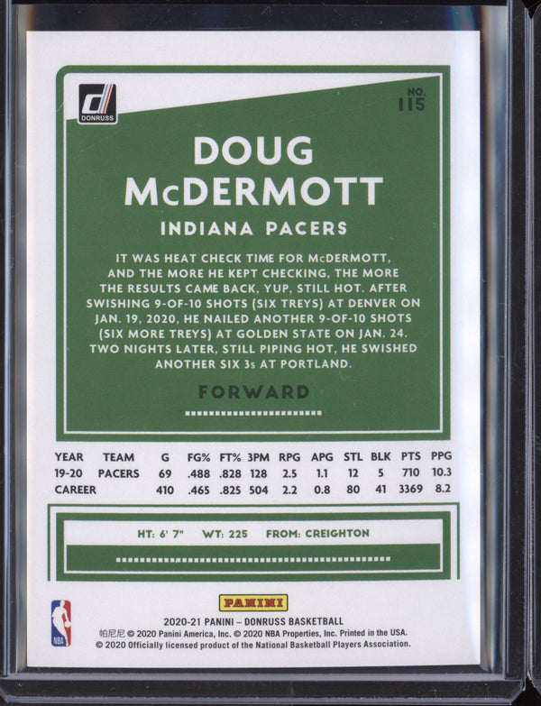 Doug McDermott 2020/21 Panini Donruss Choice Gold  9/10