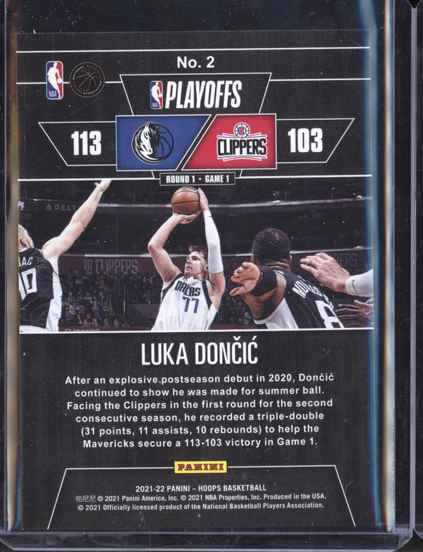 Luka Doncic 2021-22 Panini Hoops Road to the Finals 1st Round 1708/2021