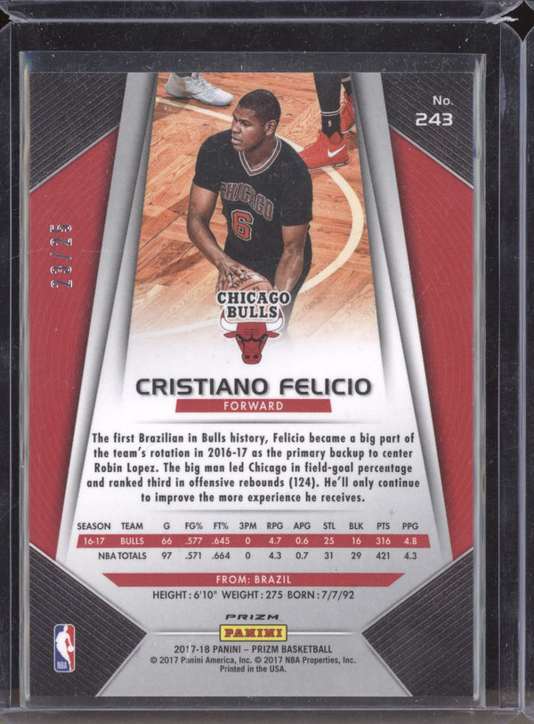 Cristiano Felicio 2017-18 Panini Prizm 243 Mojo 23/25