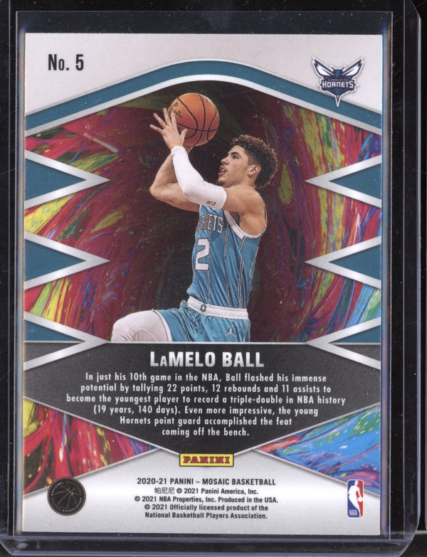 LaMelo Ball 2020-21 Panini Mosaic Introductions RC