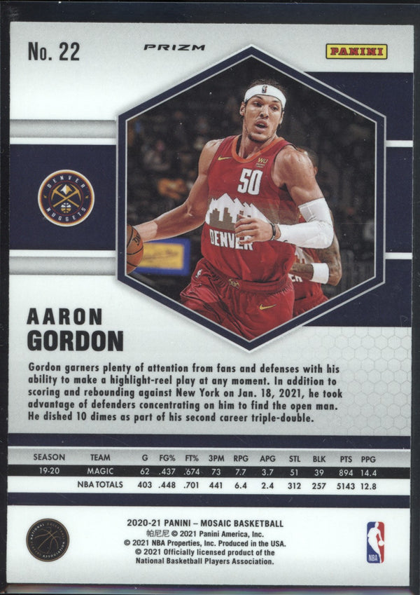 Aaron Gordon 2020-21 Panini Mosaic Red