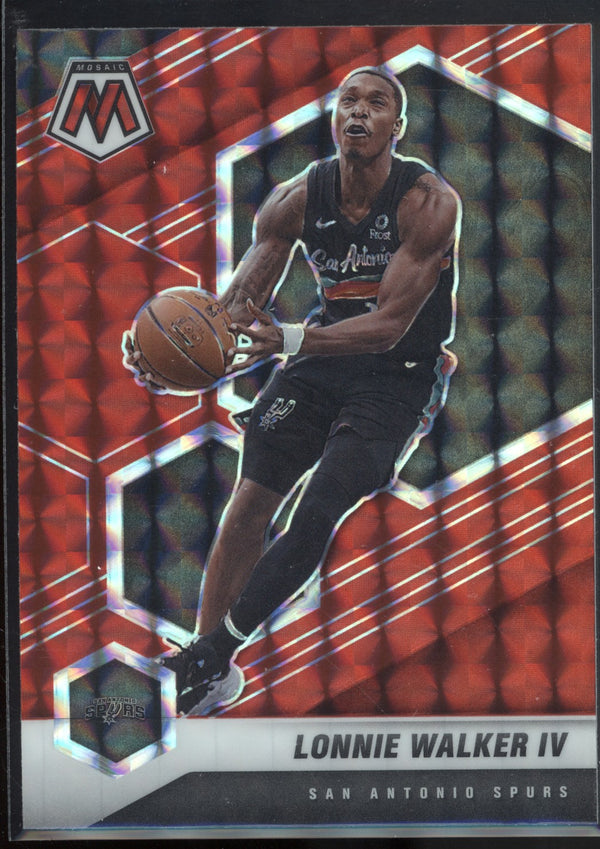 Lonnie Walker IV 2020-21 Panini Mosaic Red