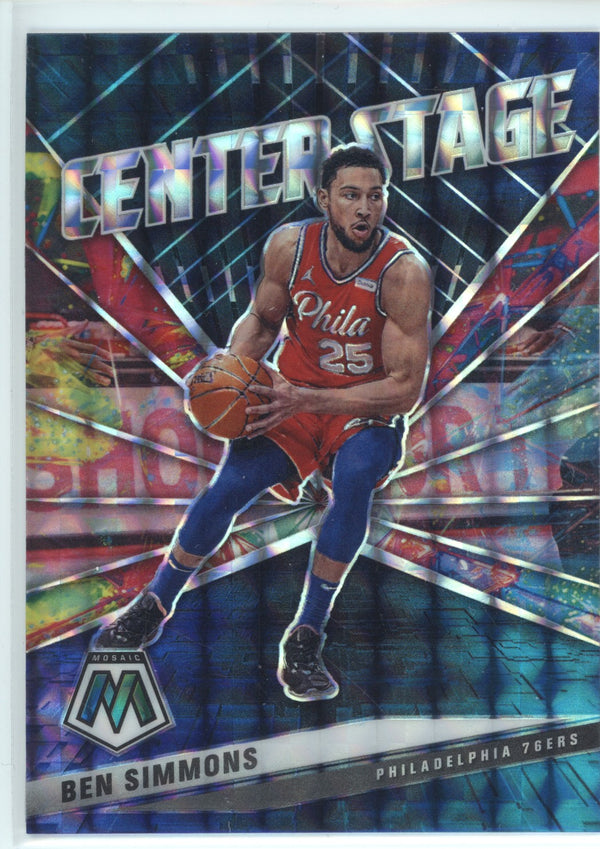 Ben Simmons 2020-21 Panini Mosaic Center Stage