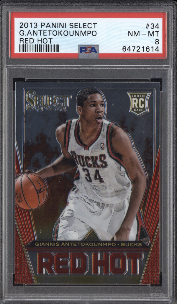 Giannis Antetokounmpo 2013-14 Panini Select Red Hot PSA  8