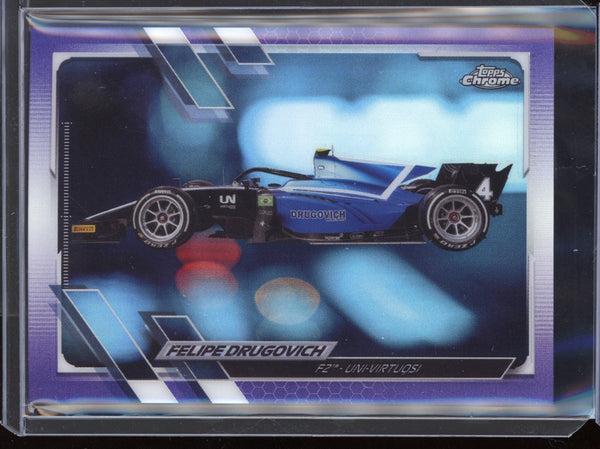 Felipe Drugovich 2021 Topps Chrome Formula One Purple Refractor 392/399