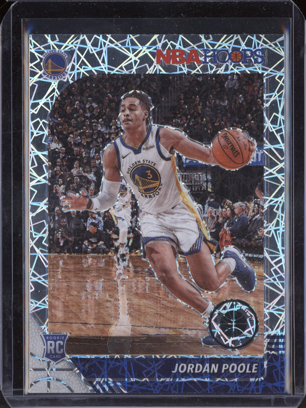 Jordan Poole 2019/20 Panini Hoops Premium Stock Silver Laser RC