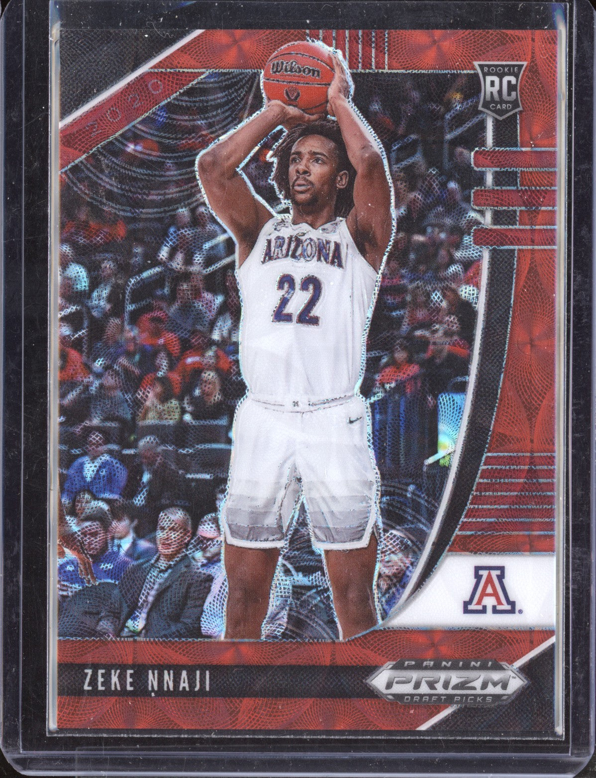 Zeke Nnaji 2020/21 Panini Prizm Draft Picks Red Scope Prizm RC 61/88