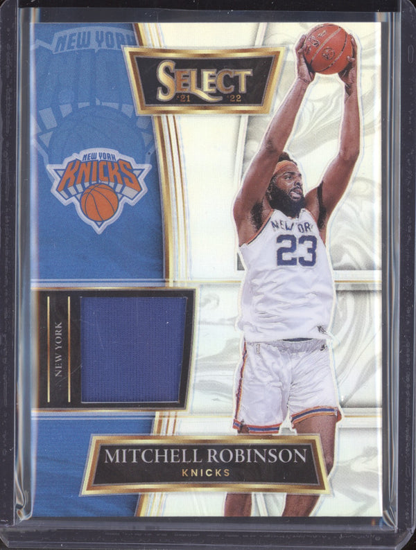 Mitchell Robinson 2021-22 Panini Select SS-MRB Swatches