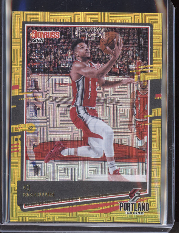 CJ McCollum 2020/21 Panini Donruss Choice Gold  3/10