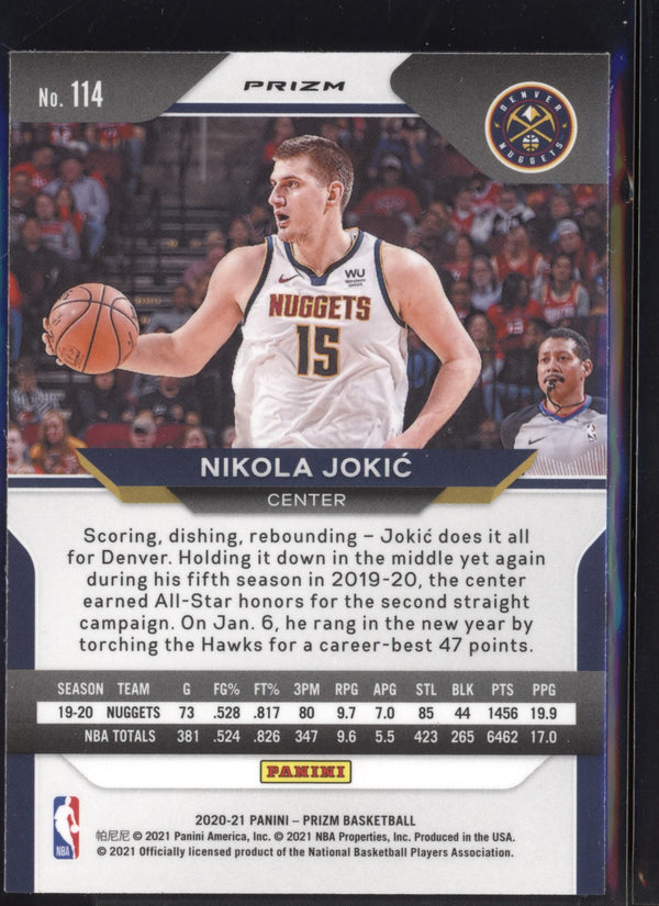 Nikola Jokic 2020/21 Panini Prizm Red Wave