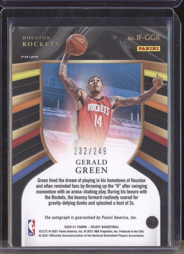 Gerald Green 2020-21 Panini Select IF-GGR In Flight Signatures 232/249