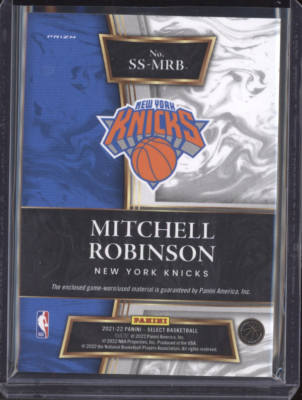 Mitchell Robinson 2021-22 Panini Select SS-MRB Swatches