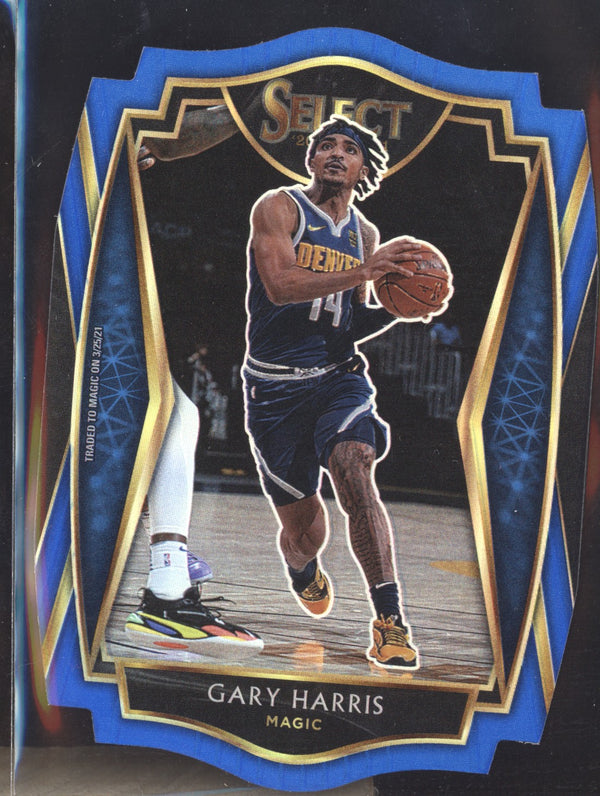 Gary Harris 2020-21 Panini Select 160 Premier Level Blue Die Cut 174/249