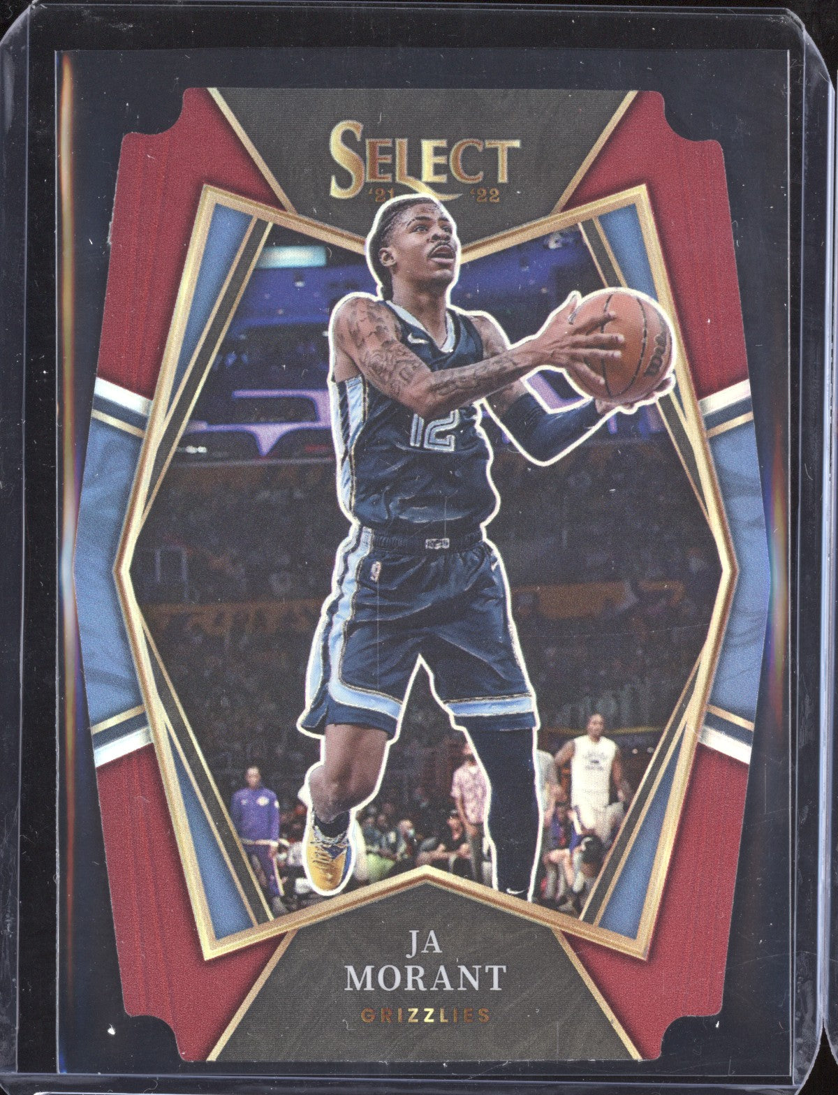 Ja Morant 2021-22 Panini Select 125 Premier Level Red Die Cut 10