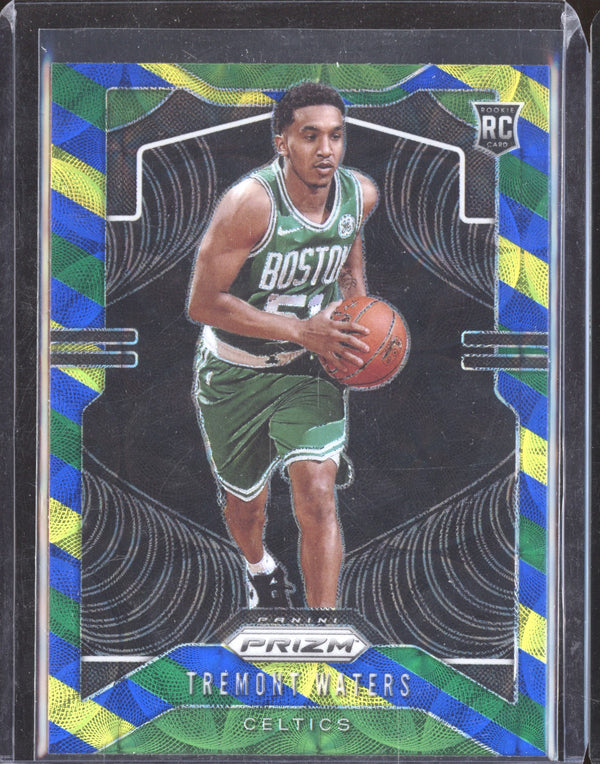 Tremont Waters 2019-20 Panini Prizm 286 Choice Blue Yellow Green RC