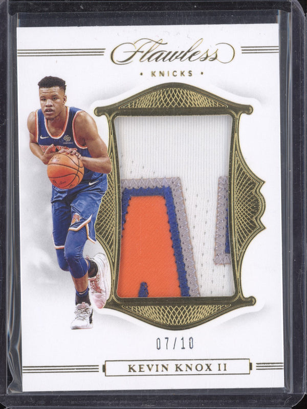 Kevin Knox II 2019-20 Panini Flawless P-KKN Gold Patch 7/10