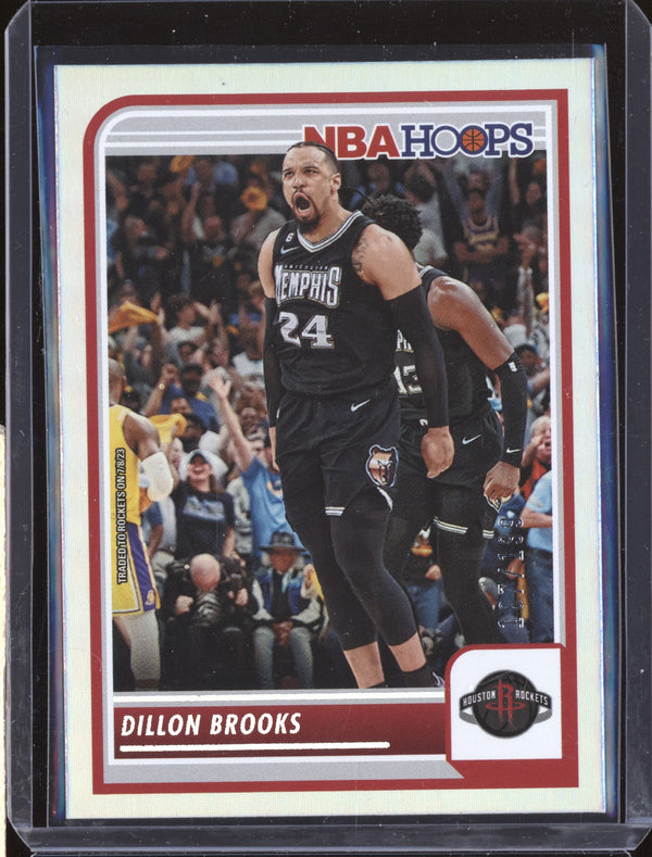 Dillon Brooks 2023/24 Panini Hoops 187 Silver 187/199