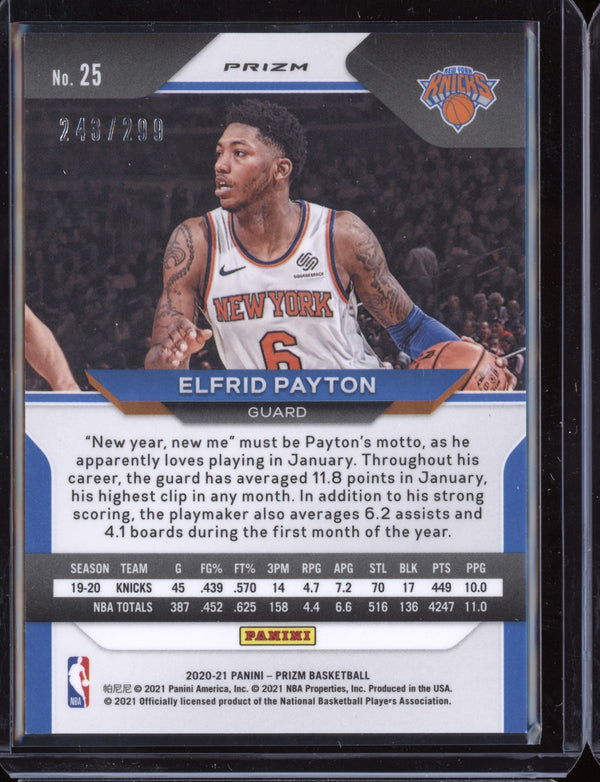 Elfrid Payton 2020 Panini Prizm Basketball Red Prizm 243/299