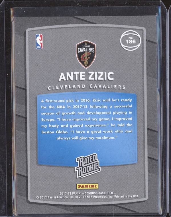 Ante Zizic 2017-18 Panini Donruss 186 Press Proof Holo Red RC 43/99