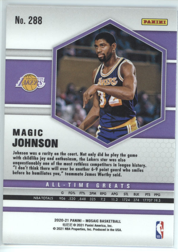 Magic Johnson 2020-21 Panini Mosaic All-Time Greats Mosaic