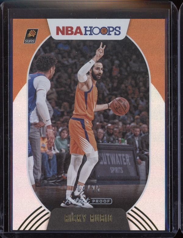 Ricky Rubio 2020-21 Panini Hoops Artist Proof 4/25