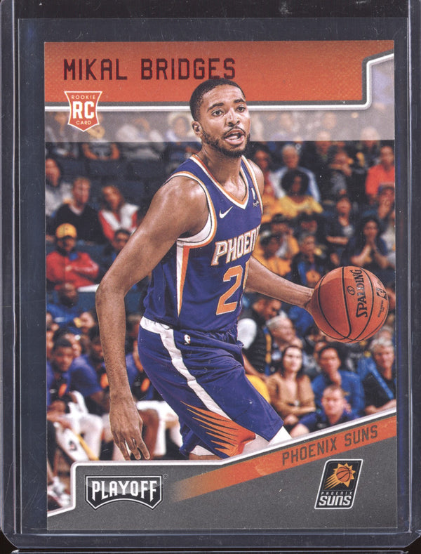 Mikal Bridges 2018-19 Panini Chronicles 185 Playoff Red RC 139/149