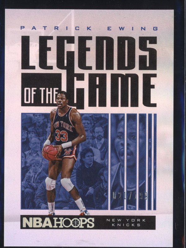 Patrick Ewing 2020-21 Panini Prizm 51 Legends of the Game Silver  21/199