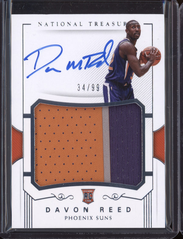 Davon Reed 2017-18 Panini National Treasures Rookie Patch Autographs  RC 34/99