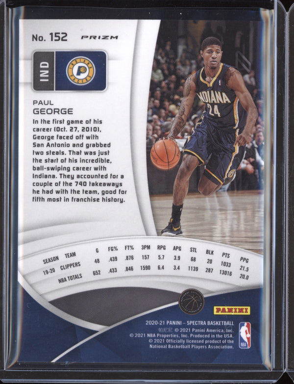 Paul George 2020/21 Panini Spectra Spectracular Debut