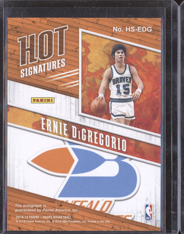 Ernie DiGregorio 2018-19 Panini Hoops HS-EDG Hot Signatures