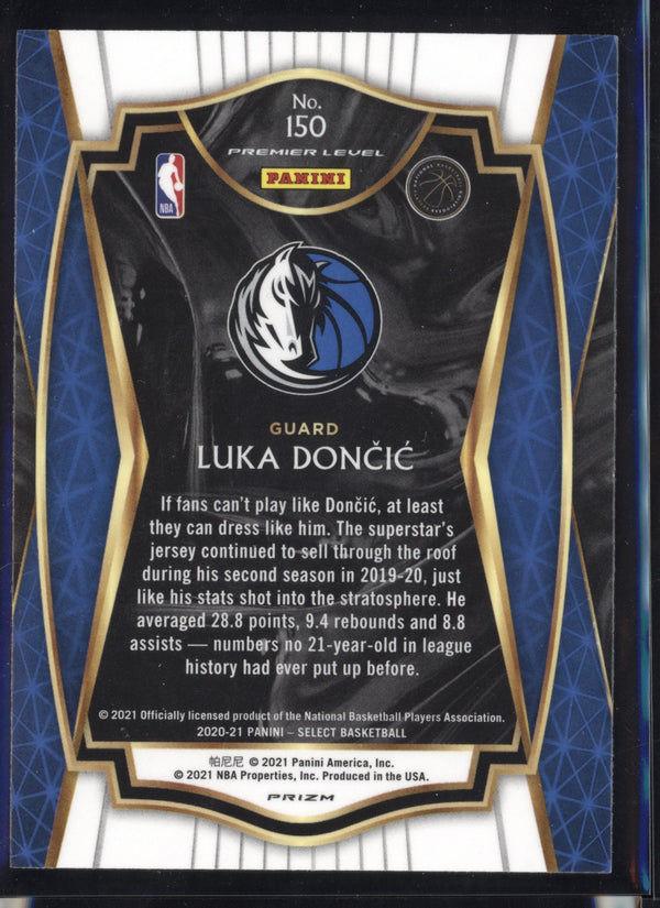 Luka Doncic 2020/21 Panini Select Premier Level Silver