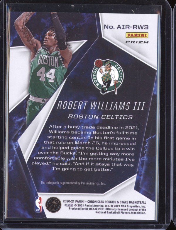 Robert Williams III 2020-21 Panini Chronicles Airborne Signatures Silver