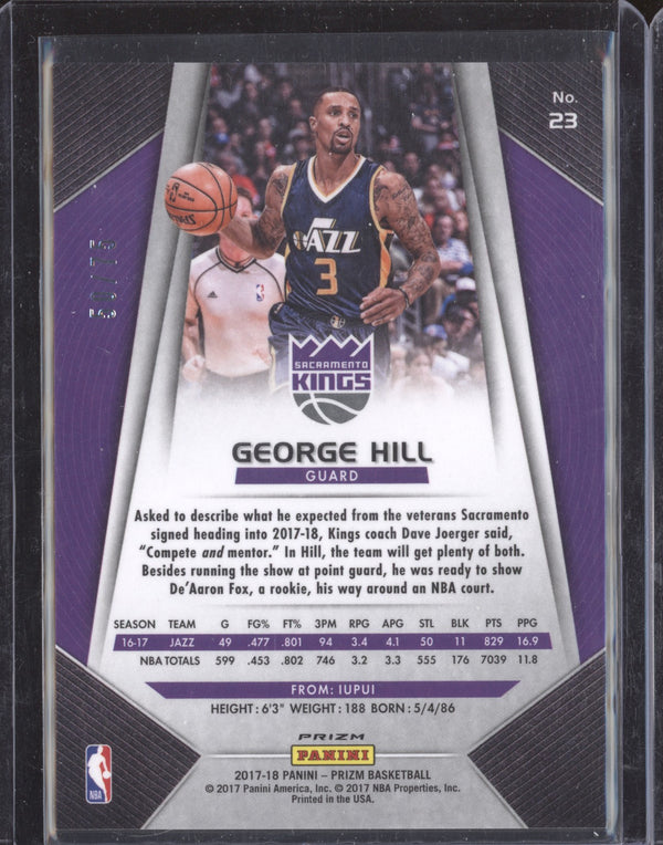 George Hill 2017-18 Panini Prizm 23 Purple 50/75