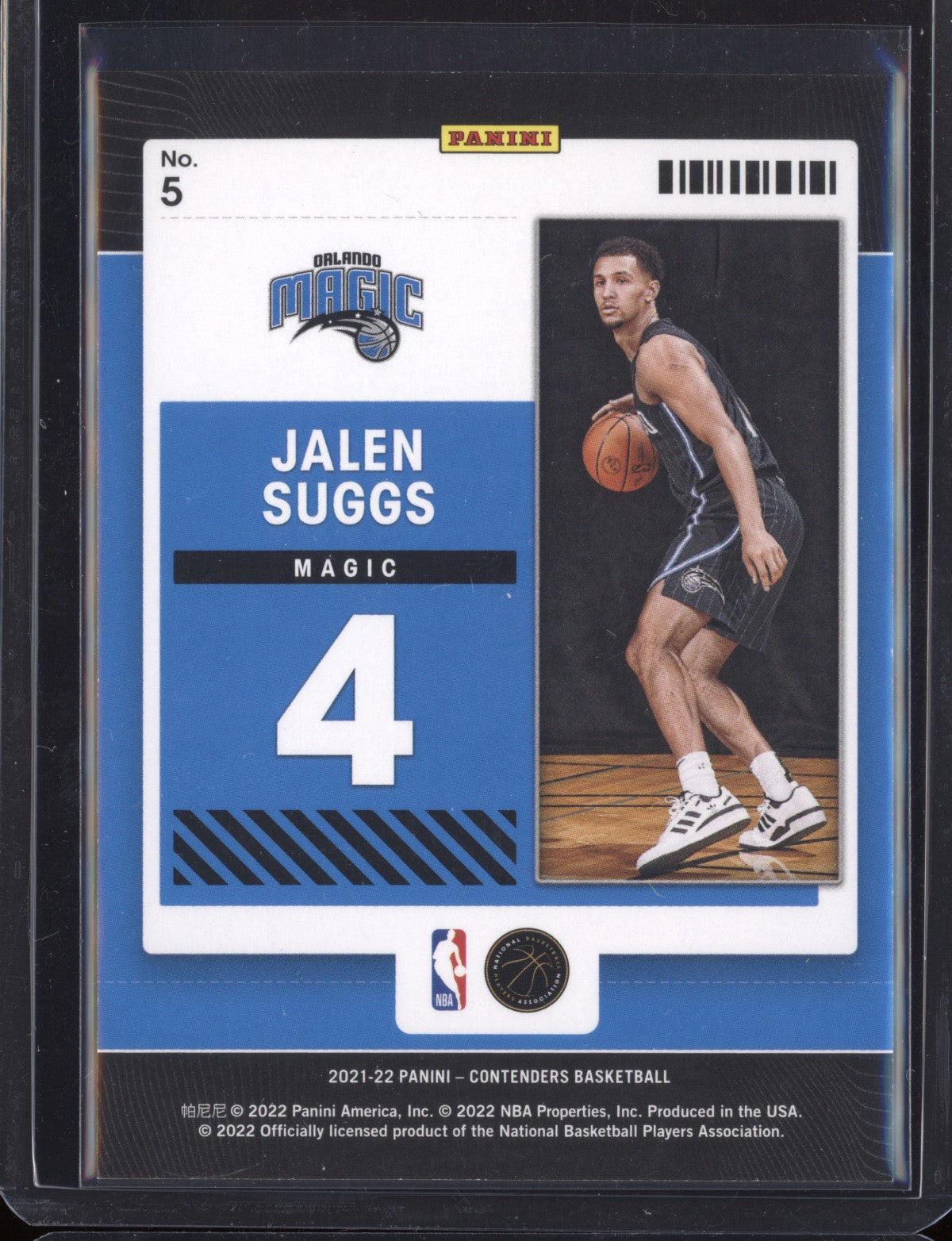 Jalen Suggs 2021-22 Panini Contenders Rookie of the Year Contenders RC