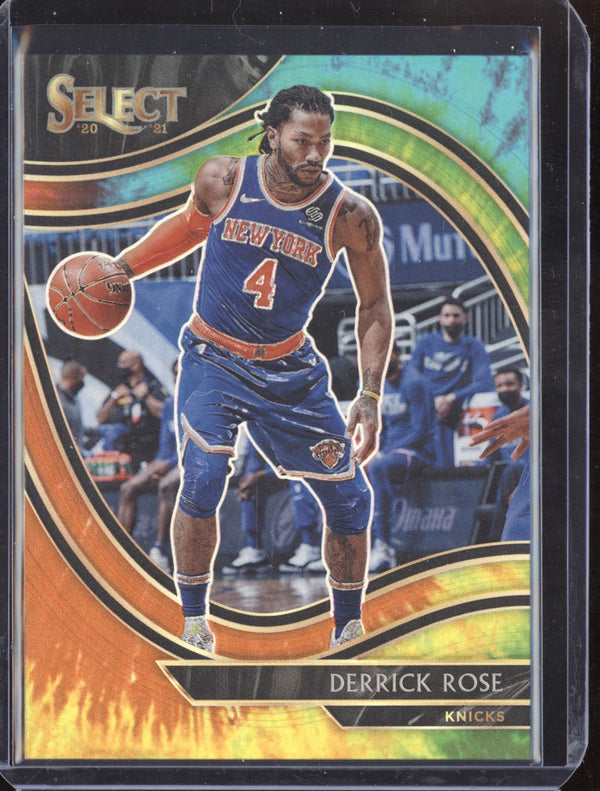 Derrick Rose 2020-21 Panini Select 203 Courtside Tie Dye 13/25