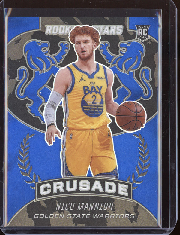 Nico Mannion 2020-21 Panini Chronicles Rookies & Stars Crusade Blue RC