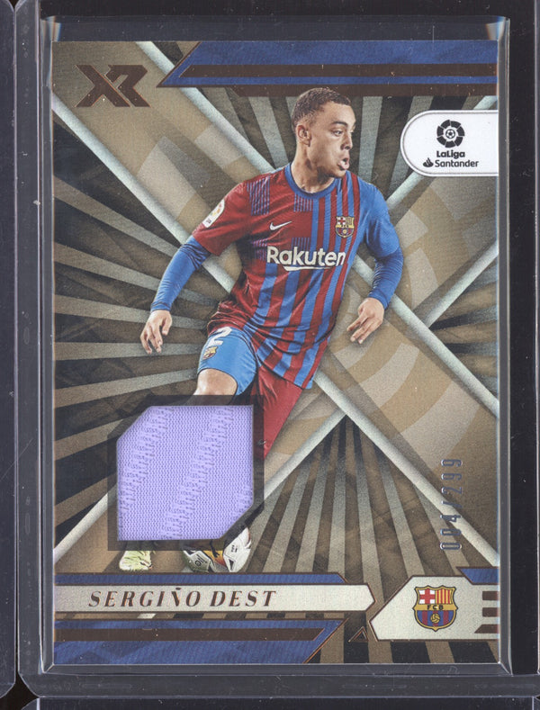 Sergino Dest 2021-22 Panini Chronicles Soccer 113 XR La Liga Jersey 4/299