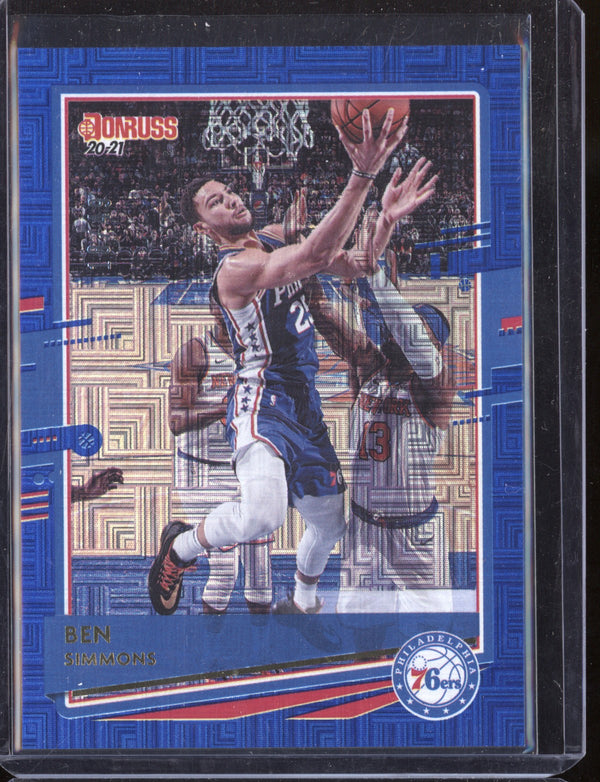 Ben Simmons 2020/21 Panini Donruss Blue Laser 18/49