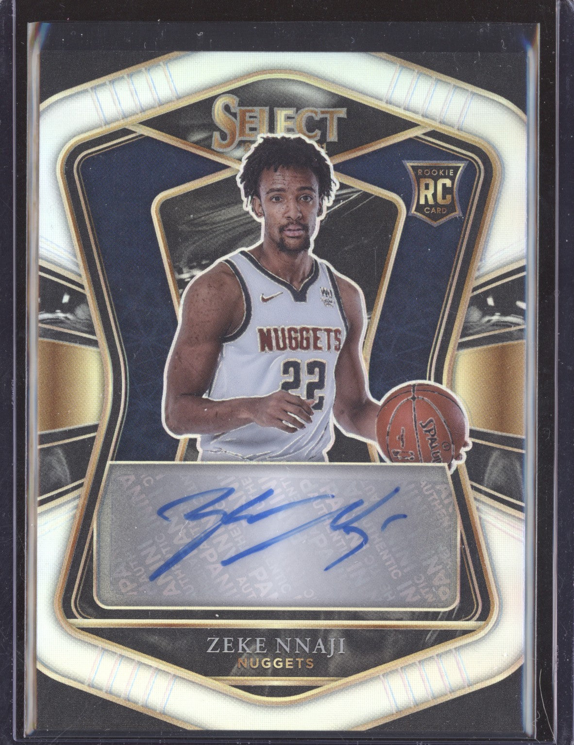 Zeke Nnaji 2020-21 Panini Select RS-ZEK Rookie Signatures RC 195/249