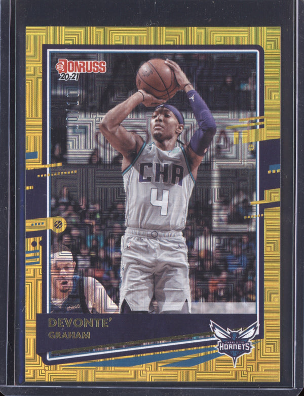 Devonte' Graham 2020/21 Panini Donruss Choice Gold  10/10