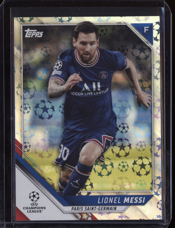 Lionel Messi 2021/22 Topps UEFA Champions League Starball