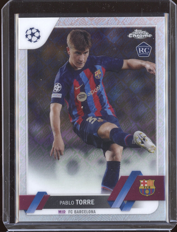 Pablo Torre 2022-23 Topps Chrome UEFA Club 32 Toppsfractor RC 16/52