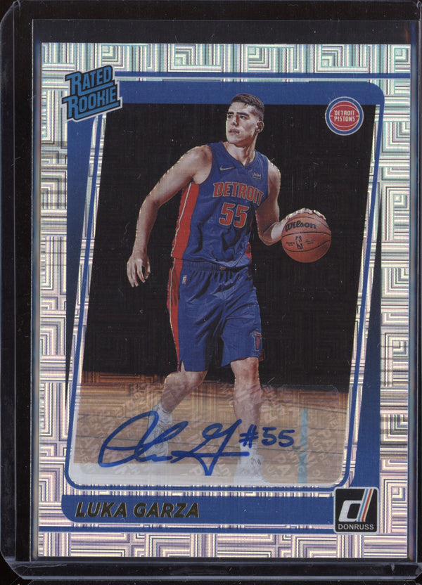 Luka Garza 2021/22 Panini Donruss Choice Rated Rookie Auto RC