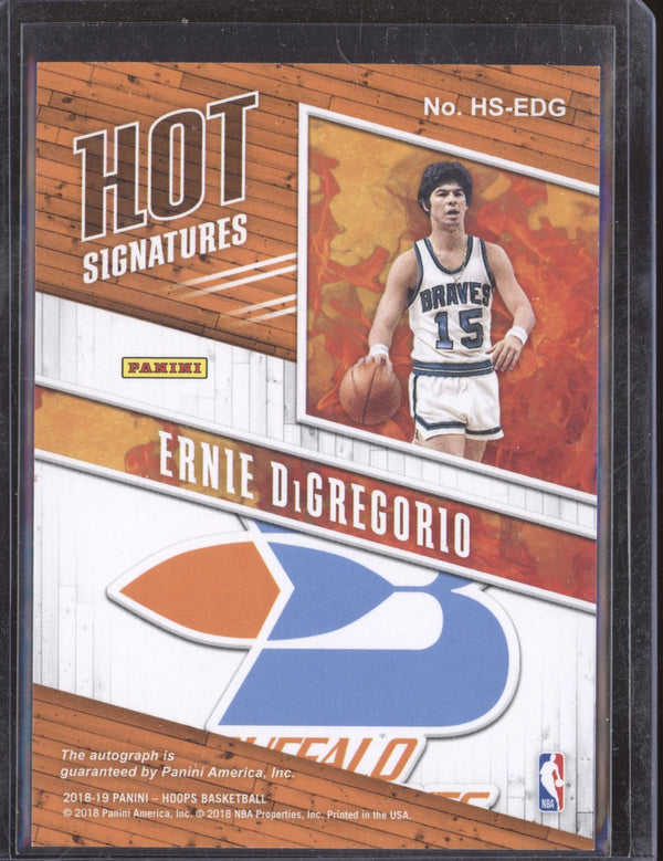 Ernie DiGregorio 2018-19 Panini Hoops HS-EDG Hot Signatures