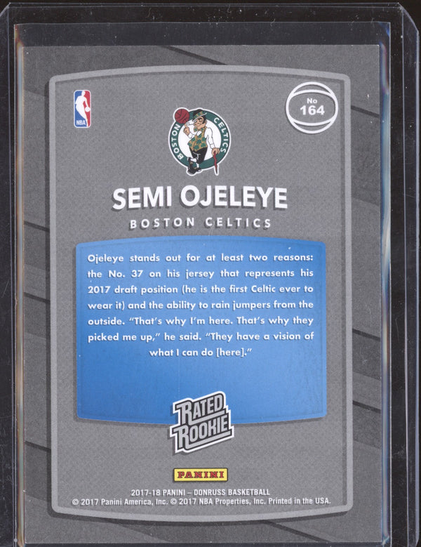 Semi Ojeleye 2017-18 Panini Donruss 164 Press Proof Purple  RC 082/199